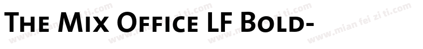 The Mix Office LF Bold字体转换